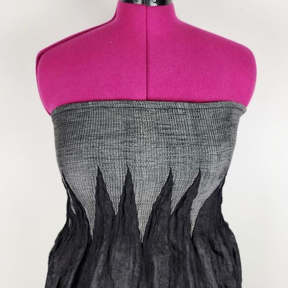 Anthropologie Lapis Strapless Long Dress Smocked Stretchy Upper Floral One Size - Picture 5 of 15